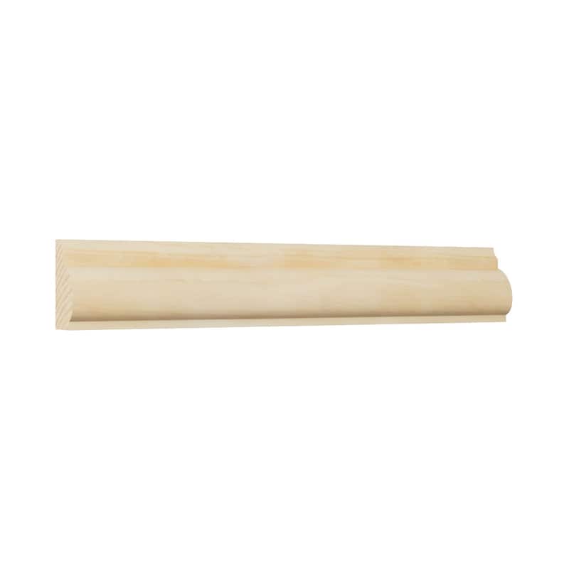 WM1201 11/16-in D x 1-1/4-in W x 96-in L Americraft Solid Hardwood Stain Grade Base Cap Moulding