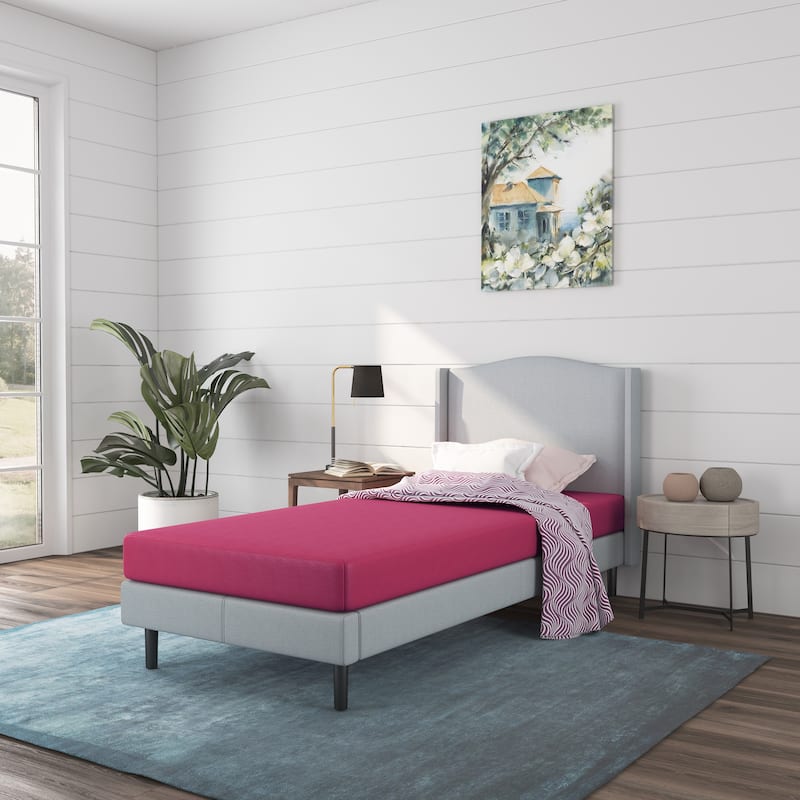 Nap Queen Rainbow 5" Memory Foam Twin Mattress, Pink