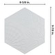 preview thumbnail 2 of 6, Merola Tile Gaudi Lux Hex White 8-1/2" x 9-3/4" Porcelain Floor and Wall Tile