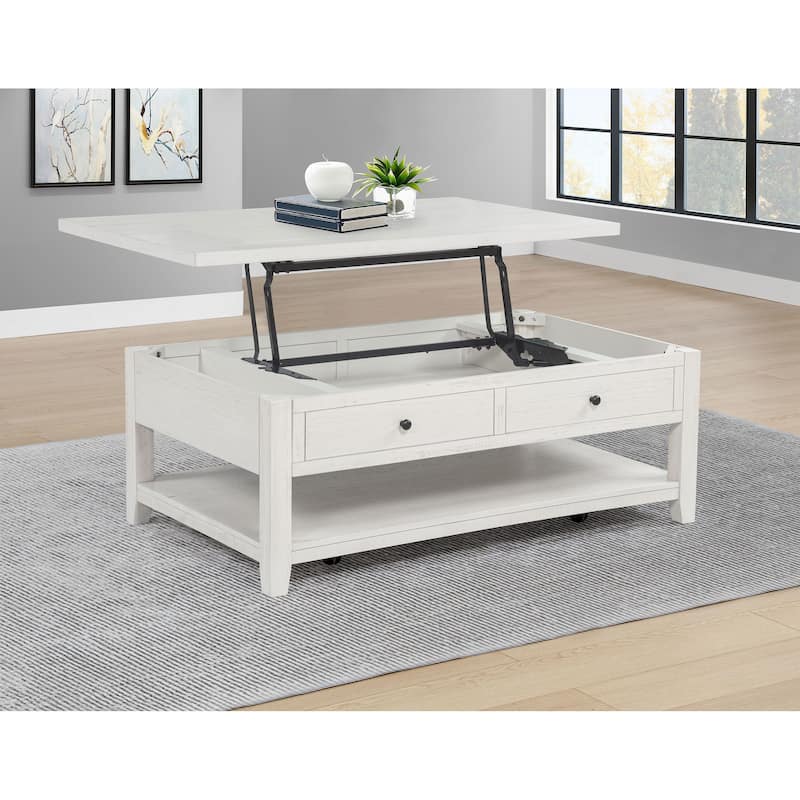 Payne 48-inch Mobile Lift Top Coffee Table - 48" x 28.25" x 18.25"