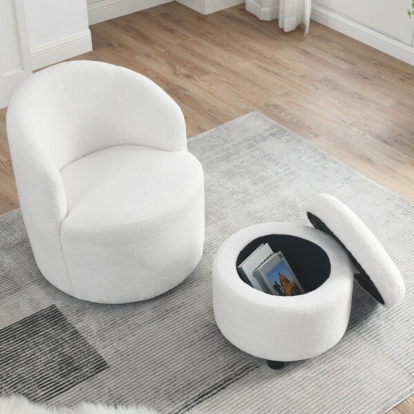 椅子 ART ROOM Modern Single Sofa, Living Room Swivel Sofa Chair, 360