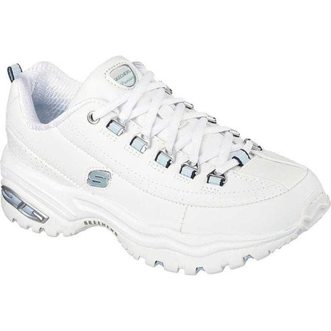skechers womens white tennis shoes