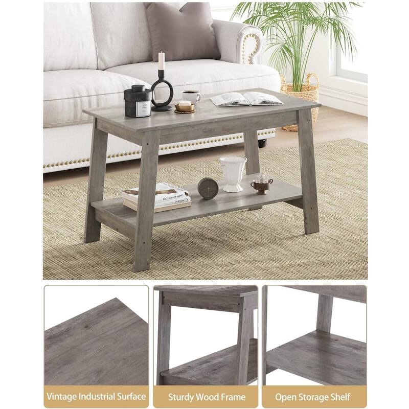 Coffee Table, 31.49'' Small Living Room Tables