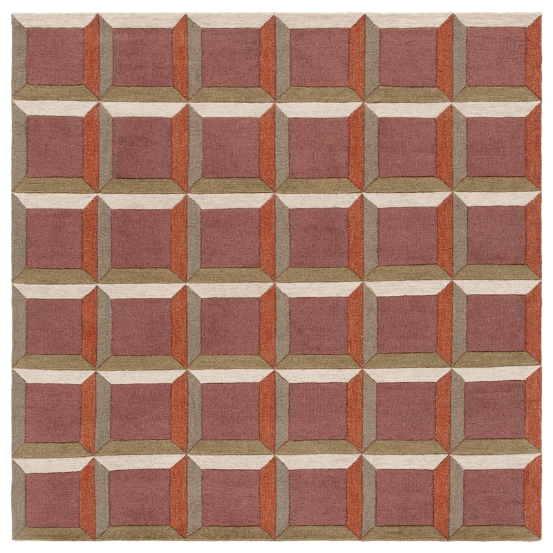 SAFAVIEH Handmade Genre Hikariko Mid-Century Modern Wool Rug