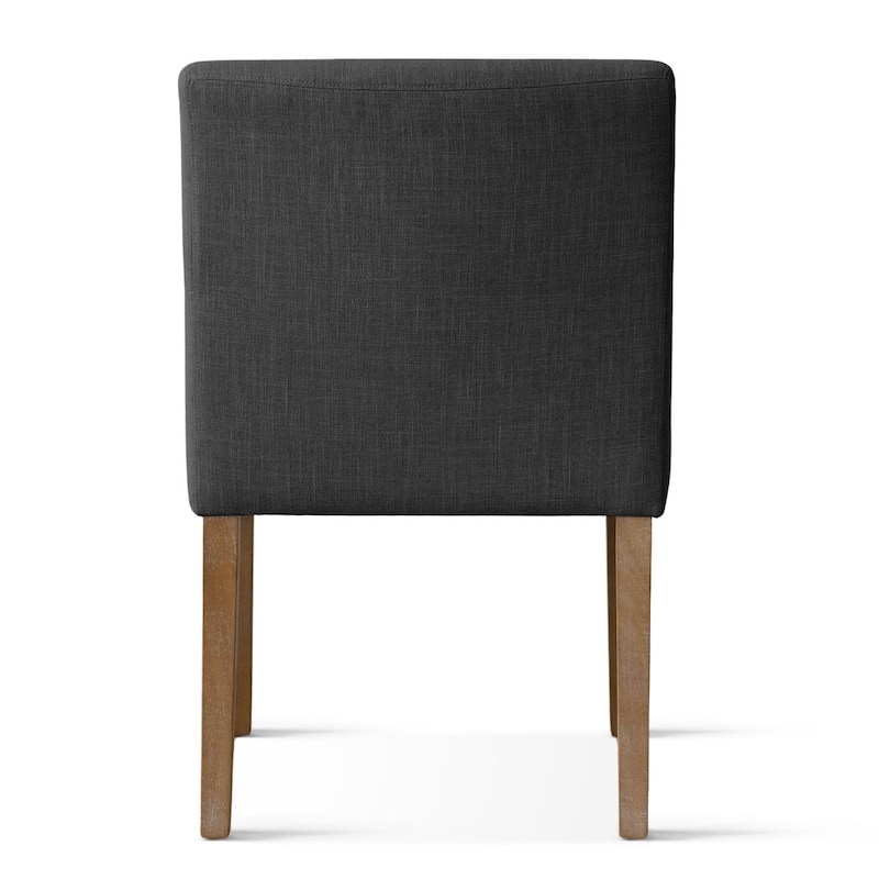 Linen Upholstered Armchair with Solid Wood Legs(Set of 4)