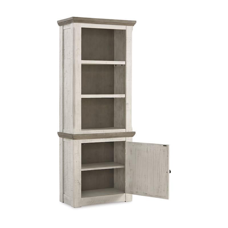 Havalance Right Pier Cabinet, White/Brown - 7'9" x 9'9"