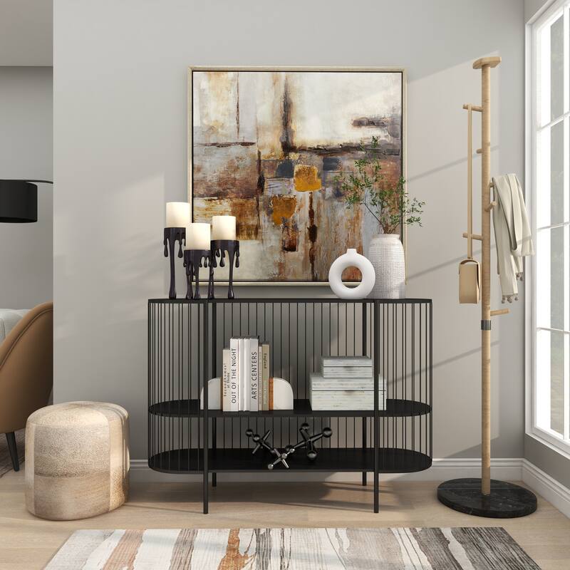 CosmoLiving by Cosmopolitan Silver, Gold or Black Aluminum Abstract Pillar Drip Candle Holder (Set of 3)