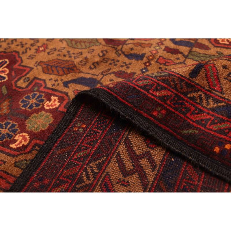 ECARPETGALLERY Hand-knotted Teimani Brown Wool Rug - 3'9 x 7'1