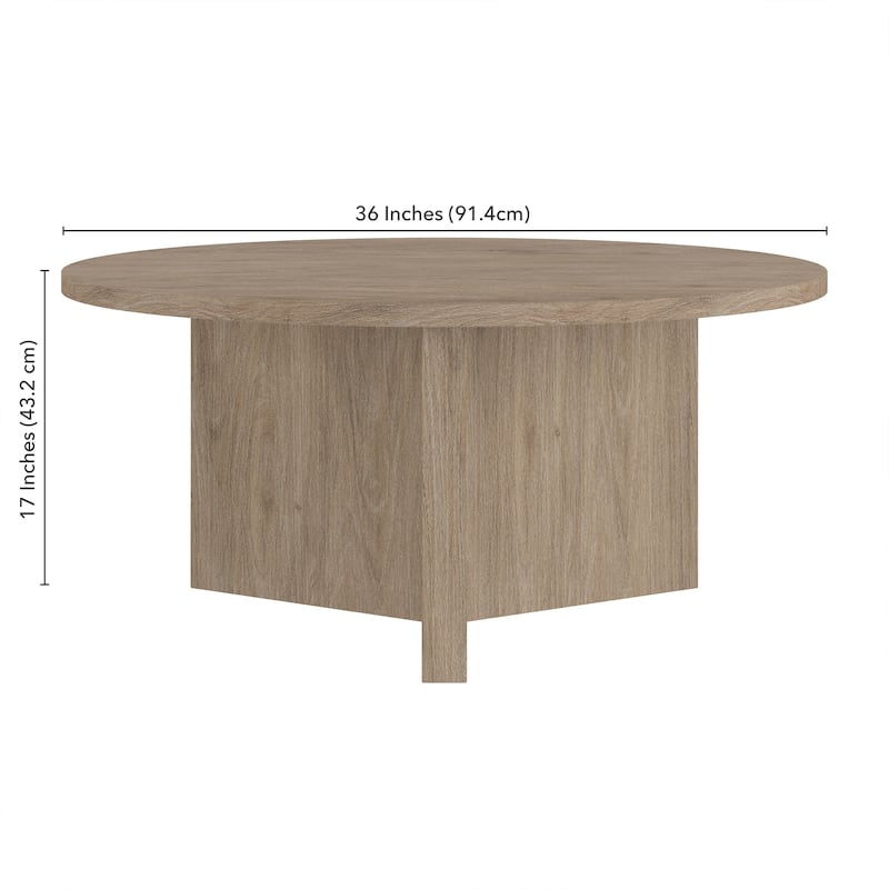 Anders 36" Wide Round Coffee Table