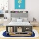 preview thumbnail 6 of 63, Platform bed with LED lights and USB port