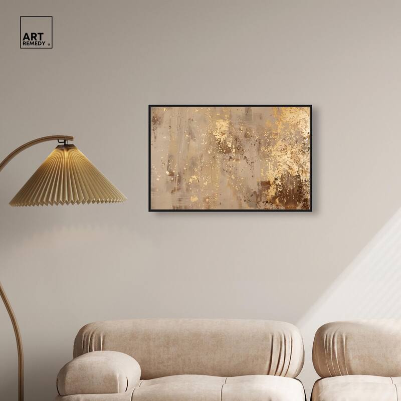 Gilded Dust Canvas by Art Remedy