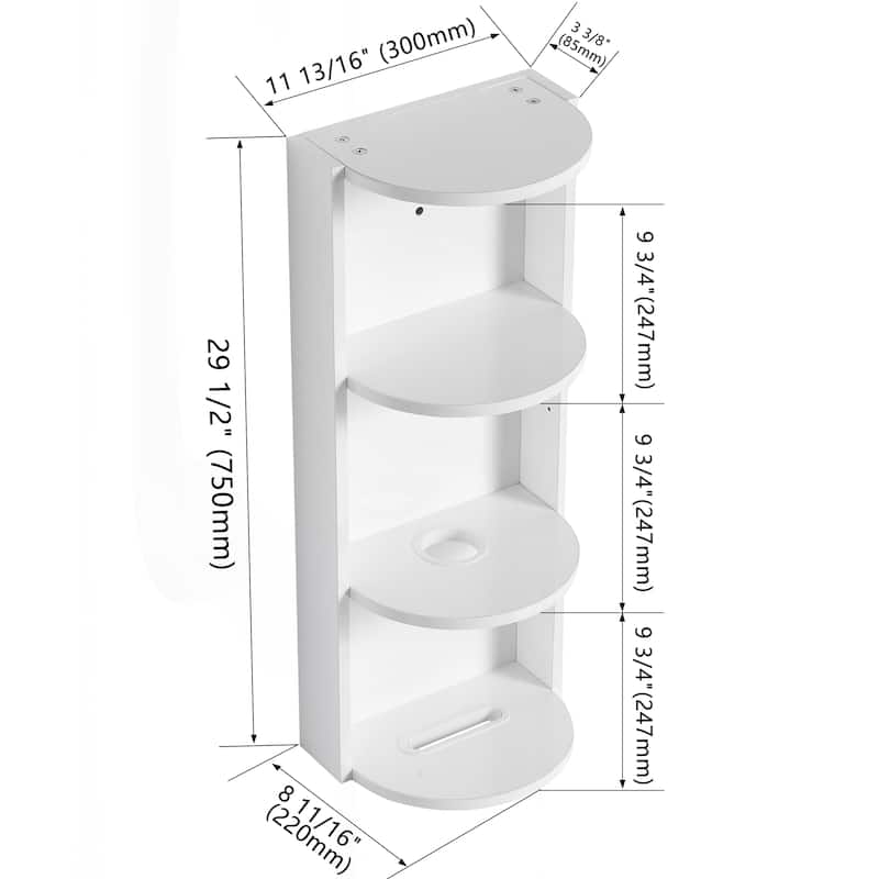 Space-Saving Bathroom Wall-Mounted Storage Rack with Versatile Design