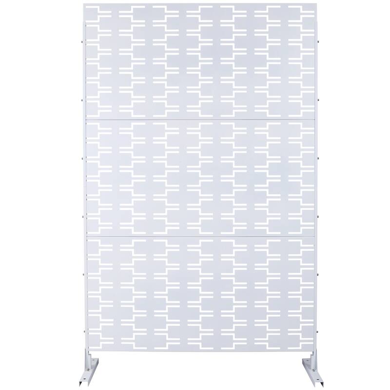 Outdoor & Indoor Privacy Screen Metal Privacy Screen 76" H×48" W