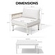 preview thumbnail 18 of 28, Outdoor Patio Aluminum PE Rattan Free Combination Sectional Sofa Conversation Seating Set