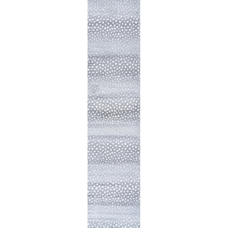 JONATHAN Y Goa Modern Animal Area Rug - 2 X 8 - Light Gray/Cream