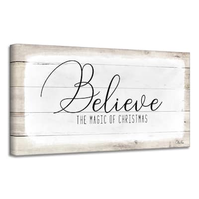 Ready2HangArt 'Believe II' Holiday Canvas Wall Art by Olivia Rose