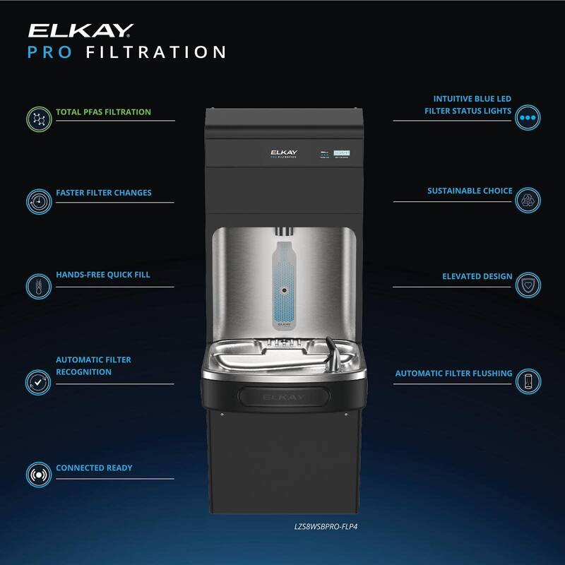 Elkay LZS8WSBPRO-FLP4 Elkay Pro Filtration Bottle Filling Station and
