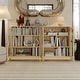 preview thumbnail 41 of 75, 100% Solid Wood Sideboard with Glass or Solid Wood Doors by Palace Imports - 64" x 35.75"