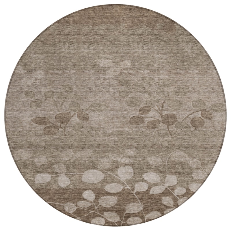 HomeRoots Floral Transitional Rectangle Outdoor Rug