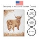 preview thumbnail 4 of 4, Sweet Jojo Designs Boho Highland Cow Boy, Girl, Gender Neutral 4pc Nursery Crib Bedding Set Taupe Plaid & Farm Animal, Farmhouse