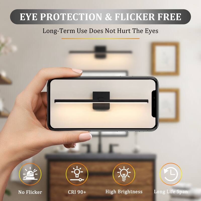 Modern Vanity Lighting Fixtures 24/32/39'' Bathroom Vanity Lights Over Mirror Wall Sconce for Bathroom