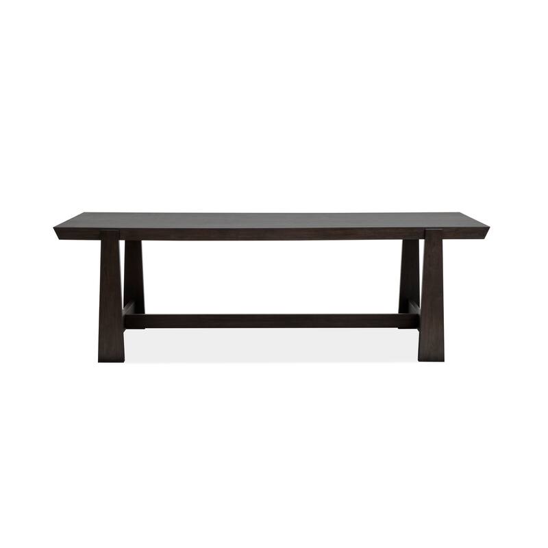 Magnussen Home Tauren Coffee Bean Trestle Dining Table - 41.5''W x 96''D x 30''H