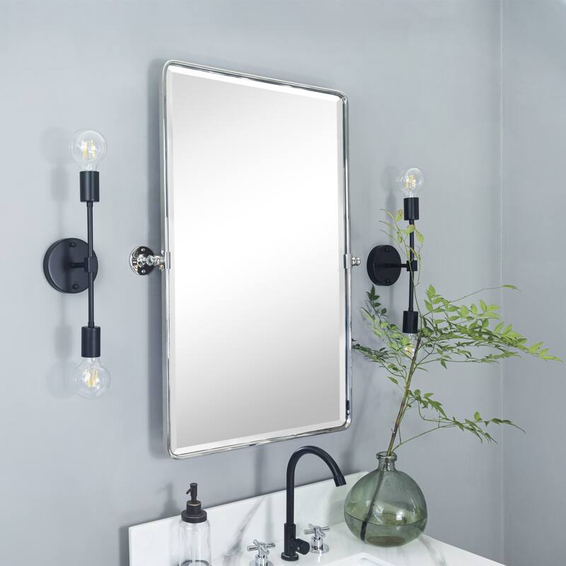 Woodvale Rectangle Metal Wall Mirrors