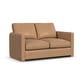 preview thumbnail 4 of 5, Grace 61'' Genuine Leather Square Arm Loveseat