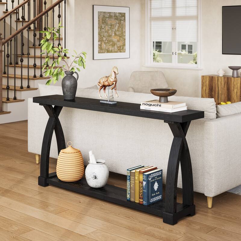 63" Solid Wood Entryway Table