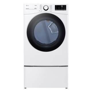 LG DLE3600W 7.4 cu.ft. Ultra Large Capacity Electric Dryer with Sensor Dry and Wi-Fi Connectivity, White