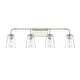preview thumbnail 11 of 9, Meridian M80045 4 Light 32" Wide Bathroom Vanity Light with Tapered