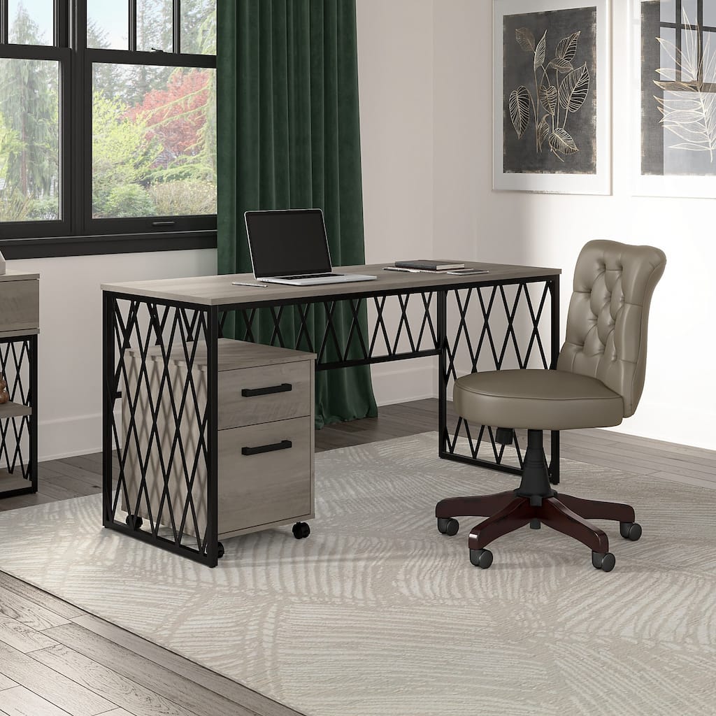 City Park 60W Writing Desk with Drawers Home
