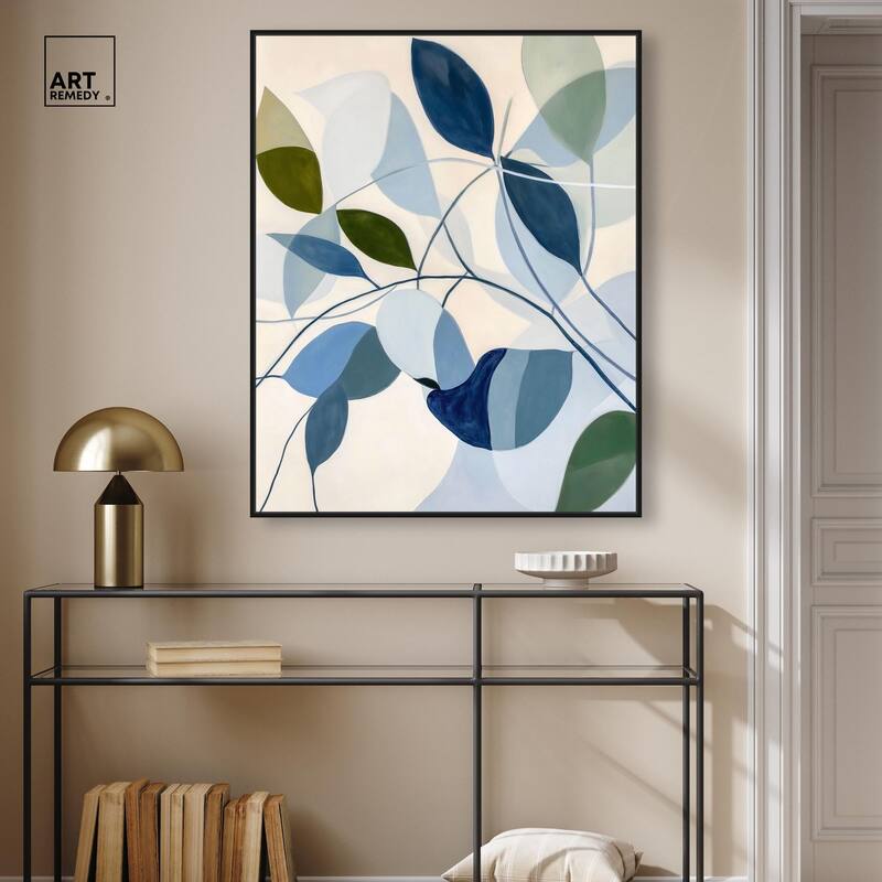 Woven Botanicals I Canvas by Art Remedy