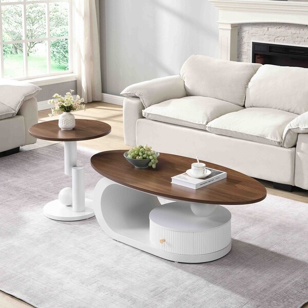 Luxury 2-Piece Nesting Coffee Table Set