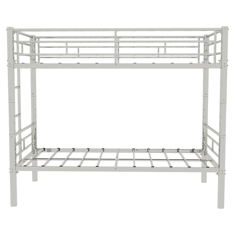 Twin Over Twin Metal Bunk Bed for Kids Boys Girl