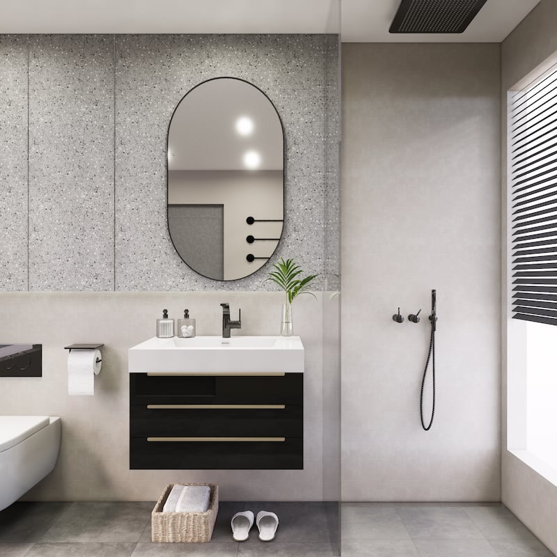 Noble 30" Wall Mounting Vanity with Reinforced Acrylic Sink
