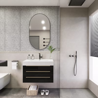 Noble 30" Wall Mounting Vanity with Reinforced Acrylic Sink