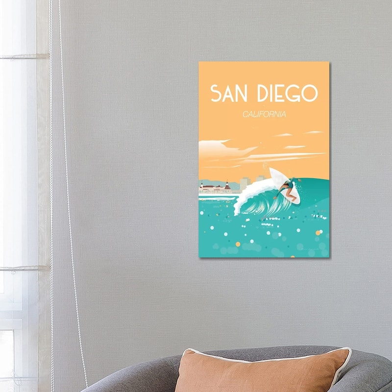 iCanvas "San Diego" by Omar Escalante Canvas Print - 26x18x1.5