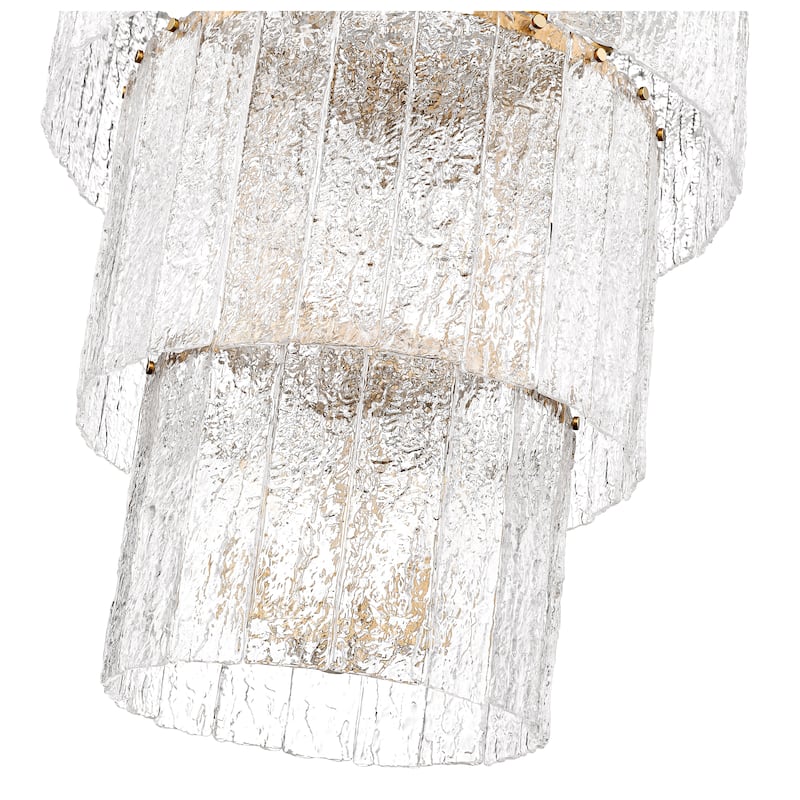 Z-Lite Glacier 12 Light Chandelier - Modern Gold