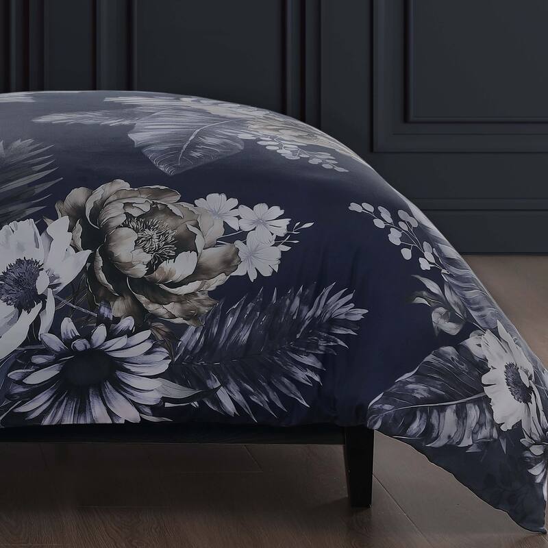 Bebejan Forget Me Not 100% Cotton Sateen 5-Piece Reversible Comforter Set
