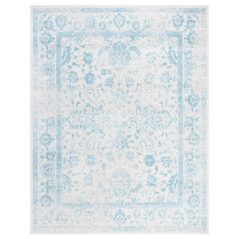 SAFAVIEH Adirondack Dakota Rustic Shabby Chic Distressed Rug - 4' x 6' - Ivory/Light Blue - Rectangle