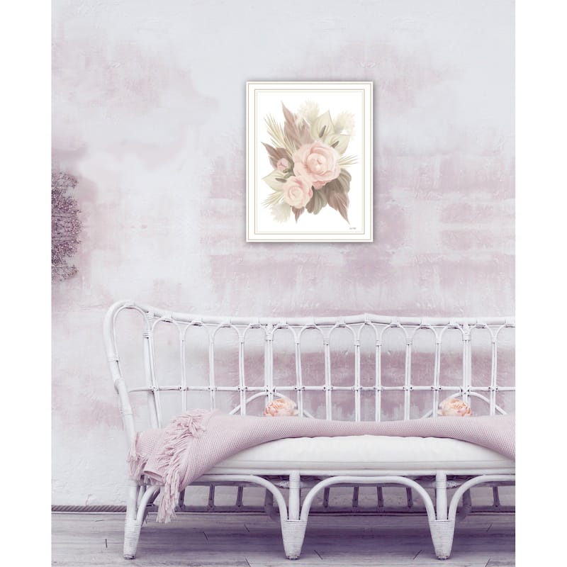TrendyDecor4U Contemporary "BOHEMIAN BOUQUET" Framed Print Wall Art