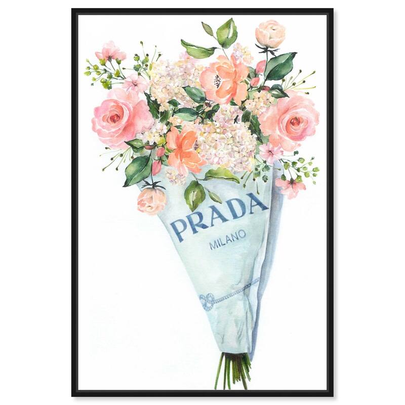 A World of Flowers Canvas by Art Remedy - Black - 36" x 54"