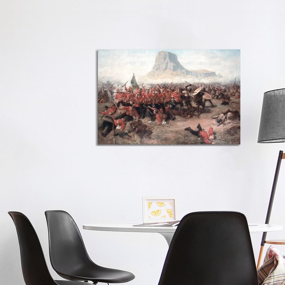 iCanvas "The Battle Of Isandlwana - The Last Stand Of The 24th Regiment Of Foot, Zulu War" by Charles Edwin Fripp Canvas Print