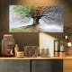 preview thumbnail 7 of 11, Tree with Four Seasons - Tree Canvas Art Print 32 in. wide x 16 in. high - 1 Panel
