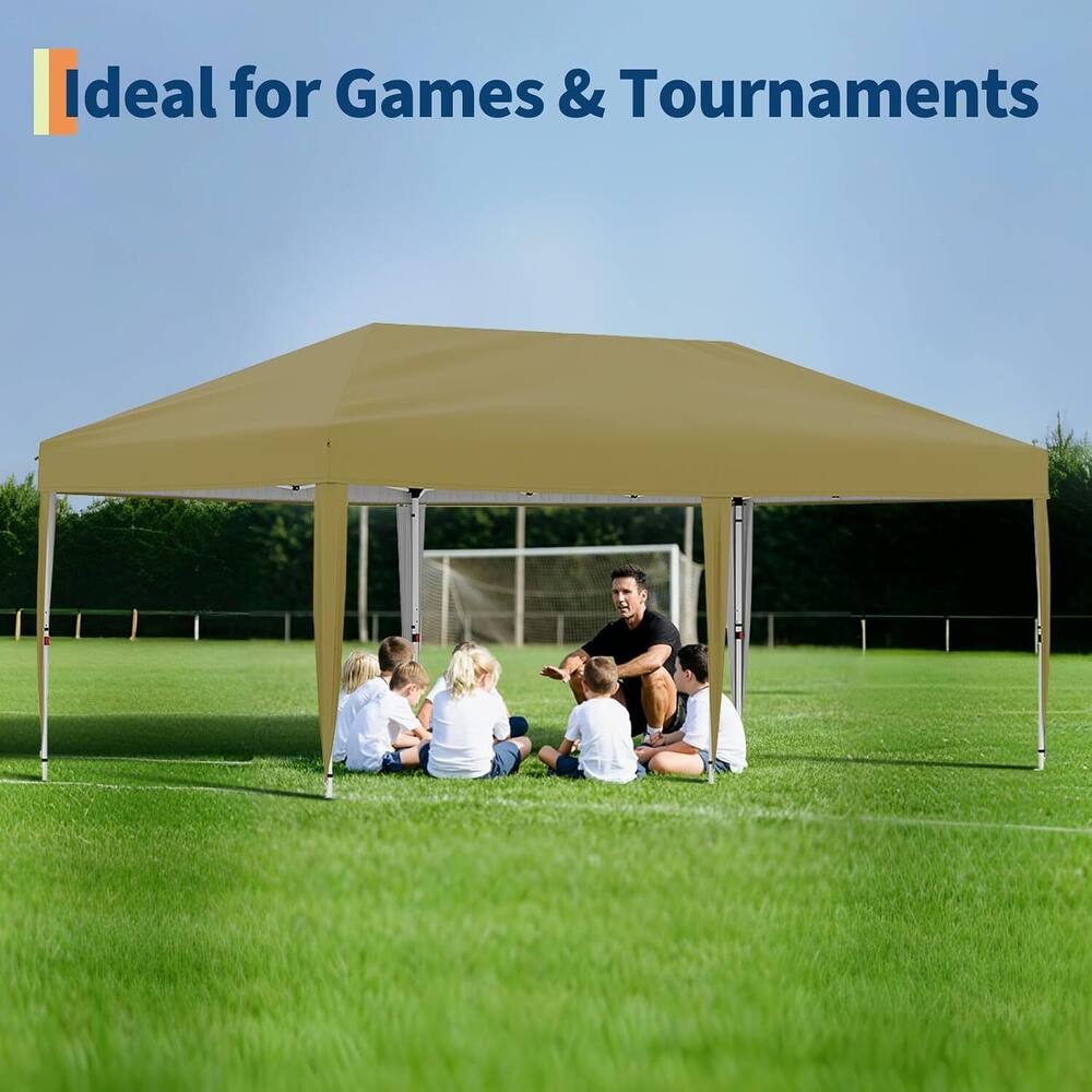 Portable Outdoor 10x20 Pop Up Canopy Tent for Picnics, Camping