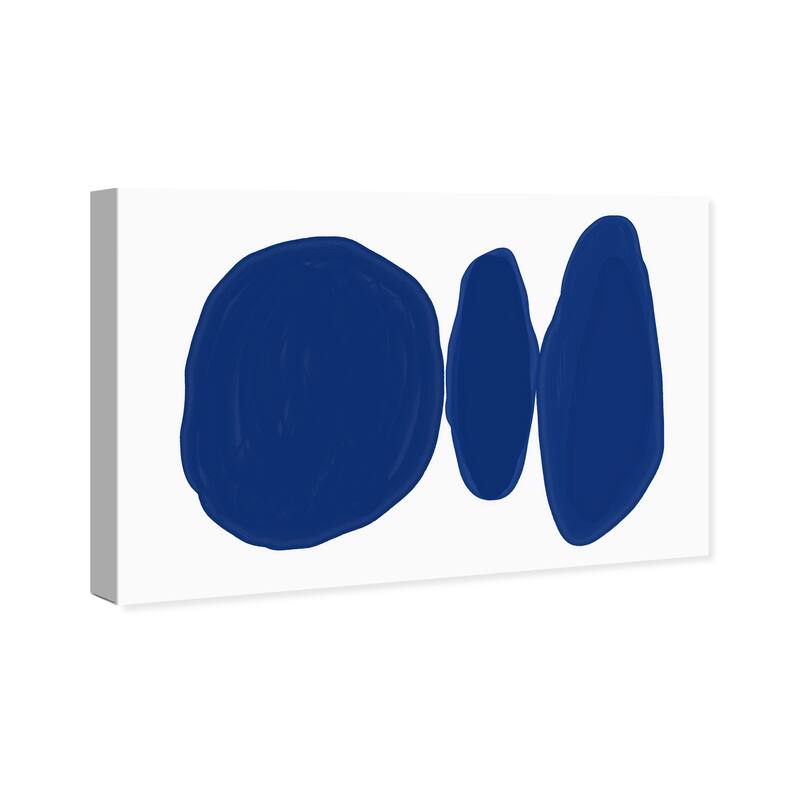 Wynwood Studio Canvas Abstract Lazurite Rocks Blue and Modern & Contemporary Wall Art Canvas Print