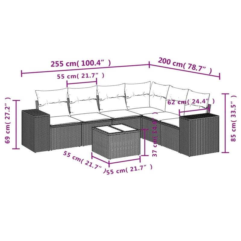 vidaXL Garden Sofa Set