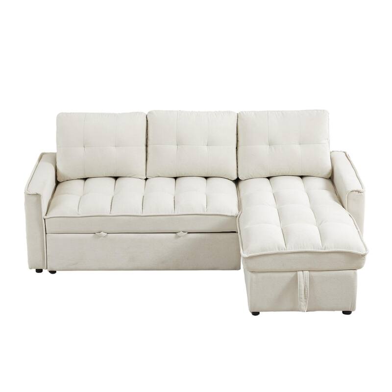 78.75" Chenille Reclining Sectional Sofa with USB/Type-C Charging, Hidden Storage & Ottoman