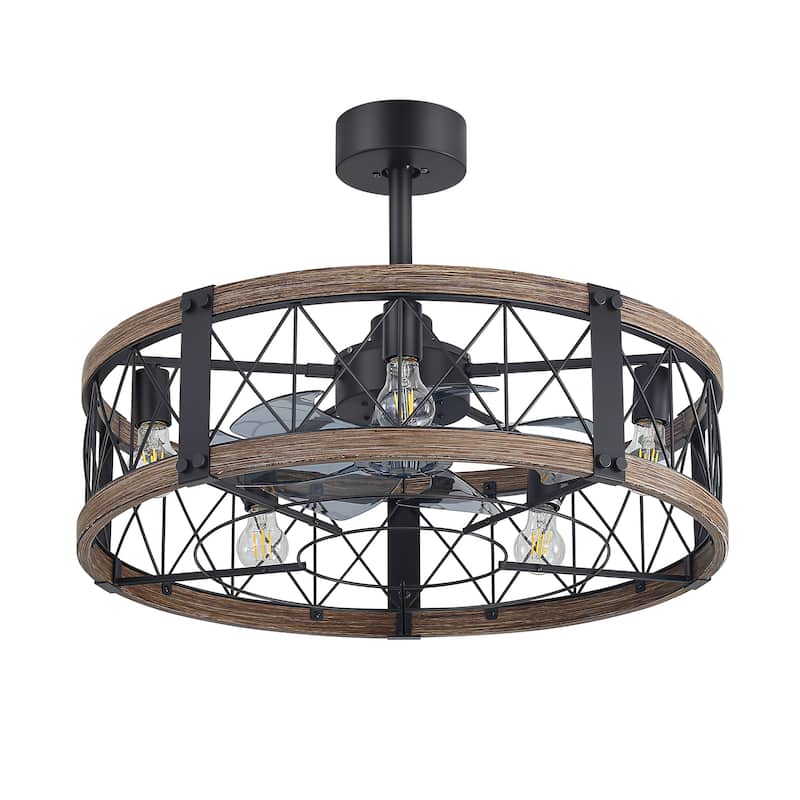 21-In LED Chandelier Ceiling Fan with Light Remote(3-blade)